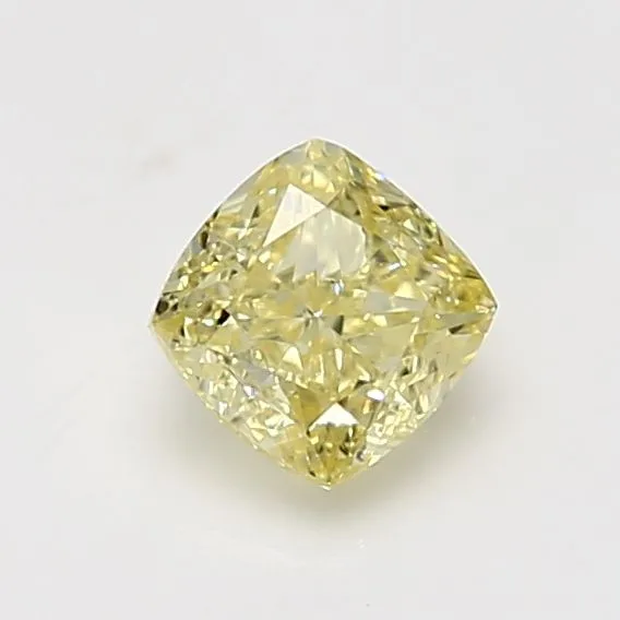 1.01 Carat Cushion Brilliant Fancy Yellow SI1 Natural Diamond
