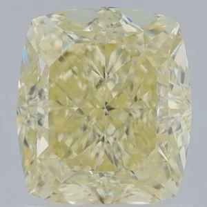 1.51 Carat Cushion Brilliant Fancy Light Yellow VS2 Natural Diamond