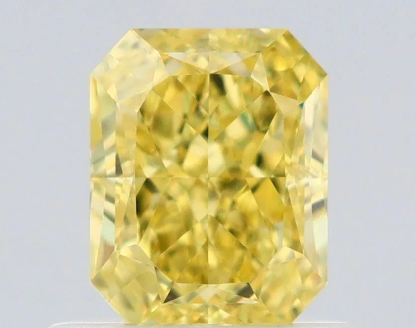 0.75 Carat Radiant Fancy Intense Yellow IF Natural Diamond 1 0.75 Carat Radiant Fancy Intense Yellow IF Natural Diamond