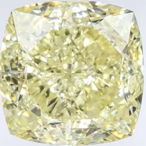 1.75 Carat Cushion Brilliant Fancy Yellow VS2 Natural Diamond