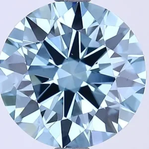 2.54 Carat Round Fancy Vivid Blue VS1 Lab Diamond