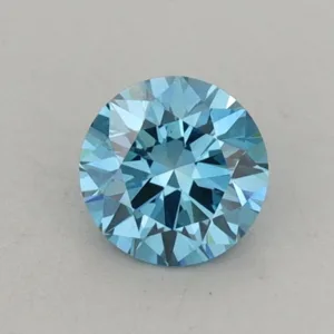 0.6 Carat Round Fancy Vivid Blue VS2 Lab Diamond