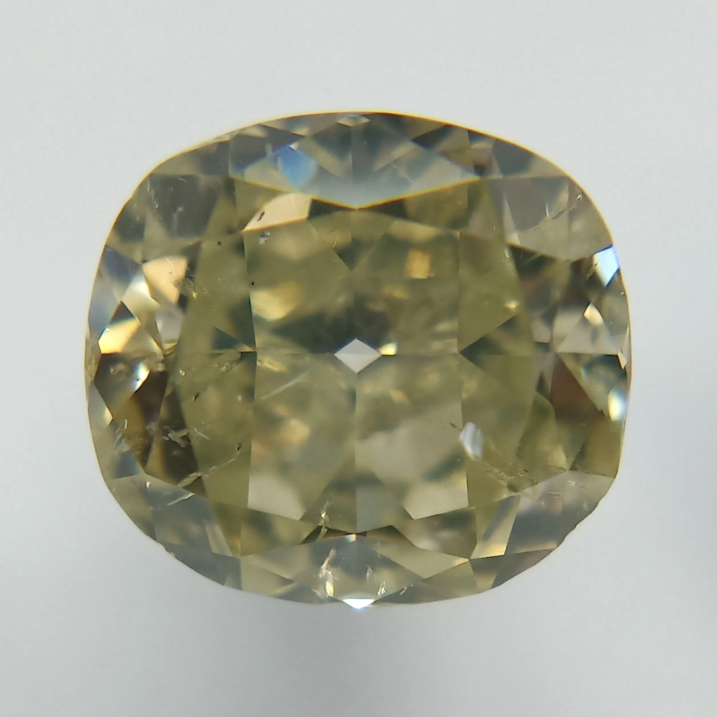 1.2 Carat Cushion Modified Fancy Light Yellow Natural Diamond
