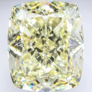 23.01 Carat Cushion Modified Fancy Yellow VS1 Natural Diamond