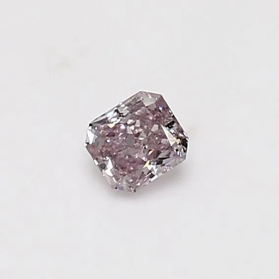 0.24 Carat Radiant Fancy Light Pink Natural Diamond