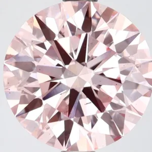 2.7 Carat Round Fancy Intense Pink VS2 Lab Diamond