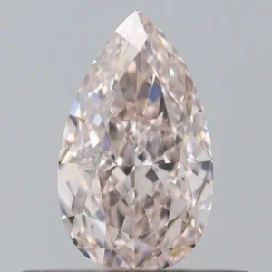 0.41 Carat Pear Light Pink VVS2 Natural Diamond