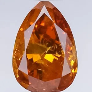 0.45 Carat Pear Fancy Deep Brown Natural Diamond