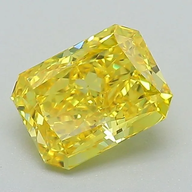 1.04 Carat Fancy Vivid Yellow VVS1 RADIANT Lab Diamond