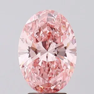 4.04 Carat Oval Fancy Vivid Pink VS1 Lab Diamond