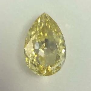 1.5 Carat Pear Fancy Intense Yellow SI1 Natural Diamond