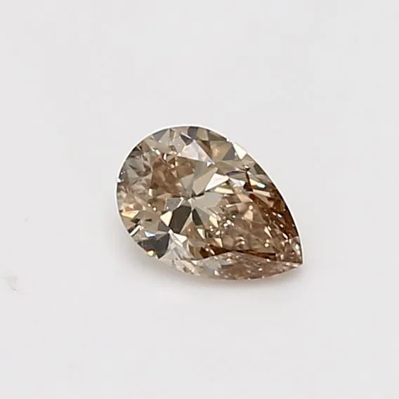 0.36 Carat Pear Fancy Light Brown VS2 Natural Diamond