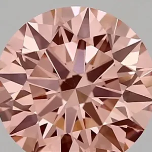 1.52 Carat Fancy Vivid Pink VVS2 ROUND Lab Diamond