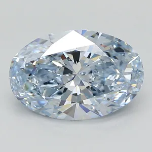 2.54 Carat Oval Fancy Blue VVS2 Lab Diamond