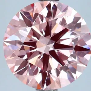 2.81 Carat Round Fancy Vivid Pink VS1 Lab Diamond