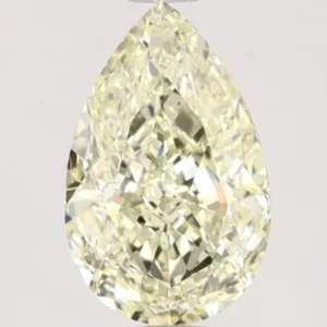 2.06 Carat Pear Fancy Light Yellow VS2 Natural Diamond