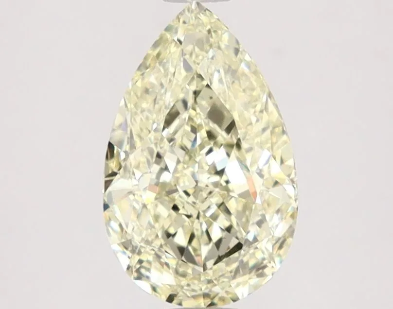 2.06 Carat Pear Fancy Light Yellow VS2 Natural Diamond 1 2.06 Carat Pear Fancy Light Yellow VS2 Natural Diamond