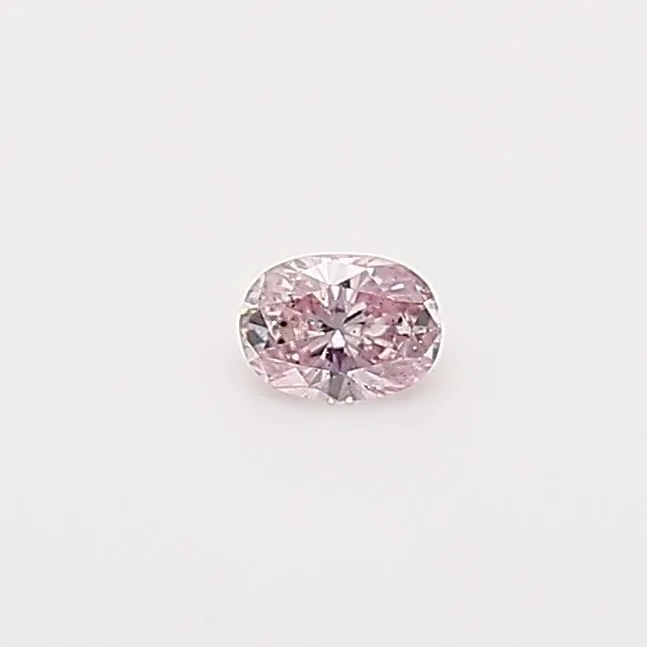 0.06 Carat Oval Fancy Pink Natural Diamond