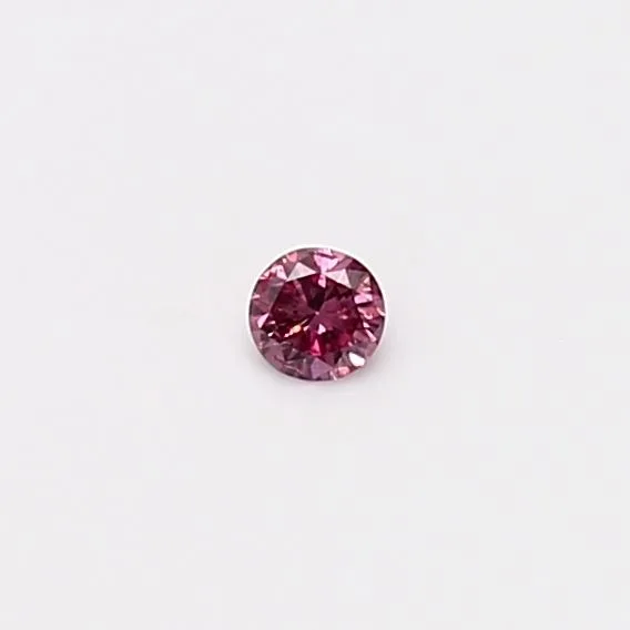 0.05 Carat Round Pink SI2 Natural Diamond