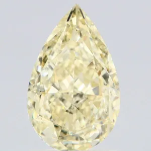 1.81 Carat Pear Fancy Light Yellow VS1 Natural Diamond