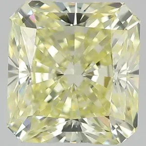 1.36 Carat Radiant Fancy Light Yellow VS2 Natural Diamond
