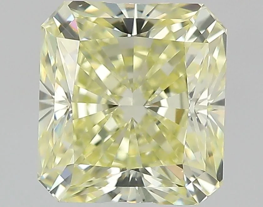 1.36 Carat Radiant Fancy Light Yellow VS2 Natural Diamond 1 1.36 Carat Radiant Fancy Light Yellow VS2 Natural Diamond