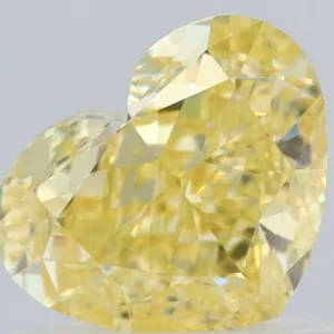 1.01 Carat Heart Fancy Yellow VS1 Natural Diamond