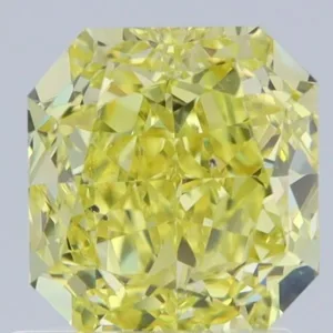 1.21 Carat Radiant Fancy Intense Yellow SI1 Natural Diamond