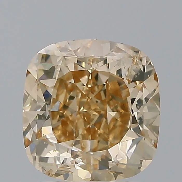 2.0 Carat Fancy Orange Brown I1 CUSHION MODIFIED Diamond