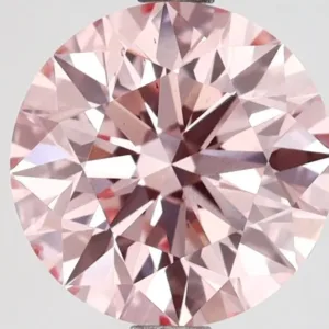 2.72 Carat Round Fancy Vivid Pink VS1 Lab Diamond