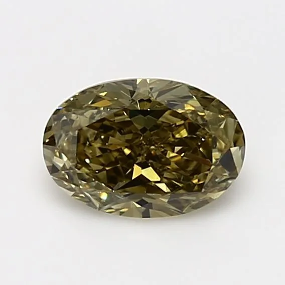 1.01 Carat Oval Fancy Yellow VS2 Natural Diamond