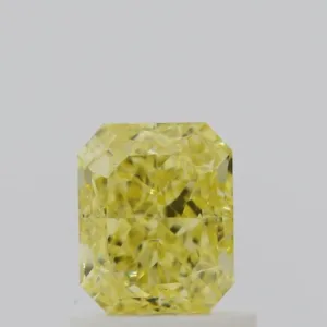1.01 Carat Radiant Fancy Intense Yellow SI1 Natural Diamond