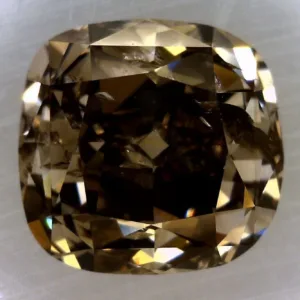 1 Carat Cushion Brilliant Fancy Dark Brown I1 Natural Diamond