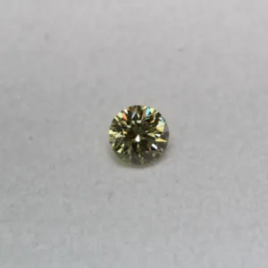 0.15 Carat Round Yellow I1 Natural Diamond