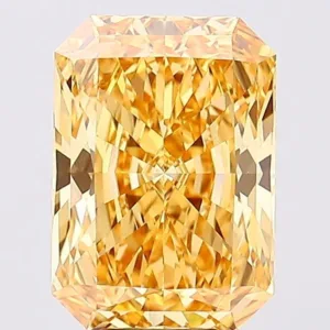 7.46 Carat Radiant Fancy Vivid Yellow VVS2 Lab Diamond