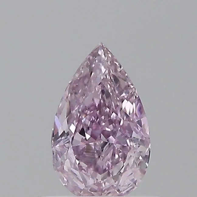 0.42 Carat Fancy Intense Pinkish Purple VS1 PEAR Diamond