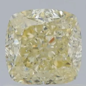 1.17 Carat Cushion Brilliant Fancy Light Yellow VS1 Natural Diamond