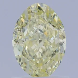 1.25 Carat Oval Fancy Light Yellow SI1 Natural Diamond
