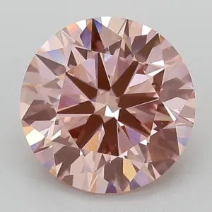 3 Carat Round Fancy Vivid Pink VS1 Lab Diamond