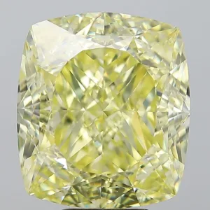 11.13 Carat Cushion Modified Fancy Intense Yellow VVS2 Natural Diamond