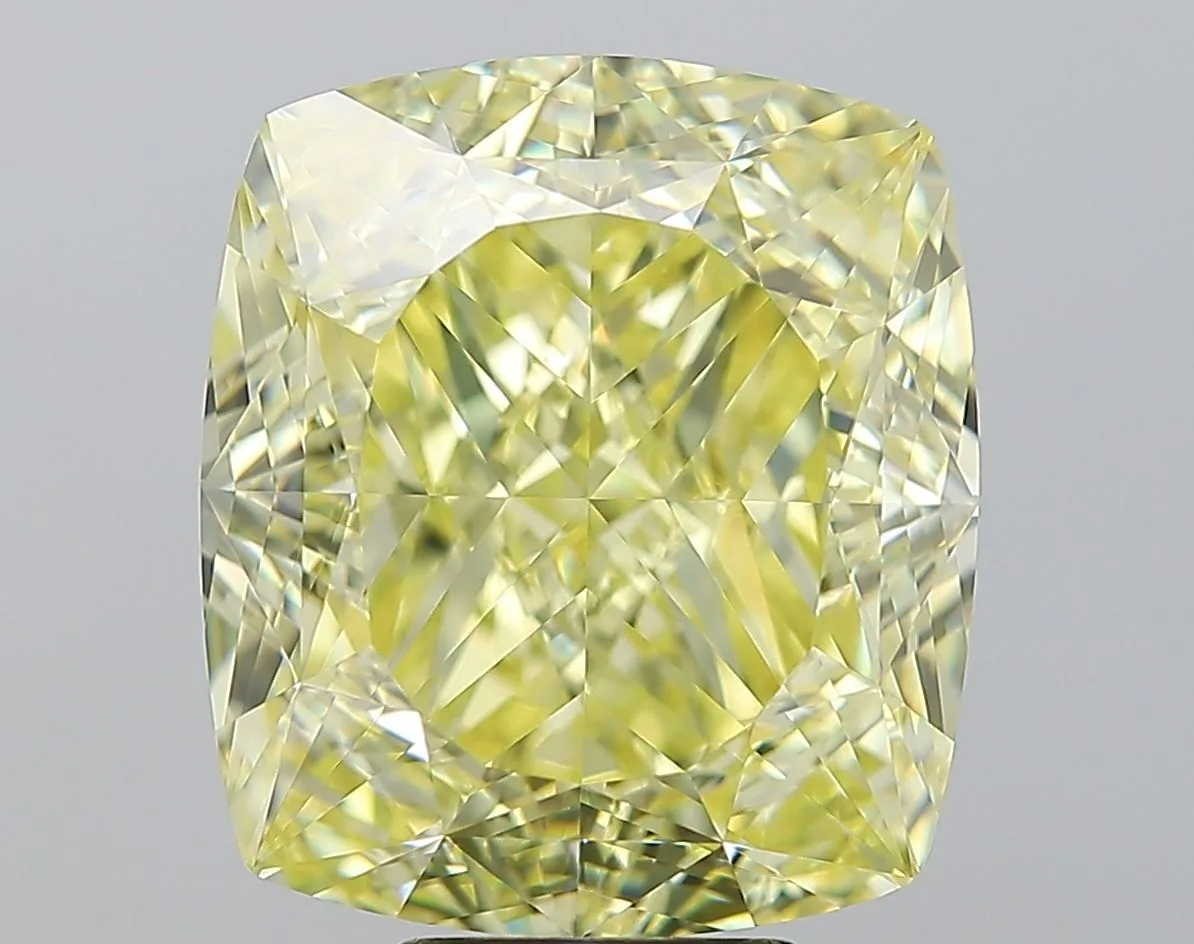 11.13 Carat Cushion Modified Fancy Intense Yellow VVS2 Natural Diamond 1 11.13 Carat Cushion Modified Fancy Intense Yellow VVS2 Natural Diamond
