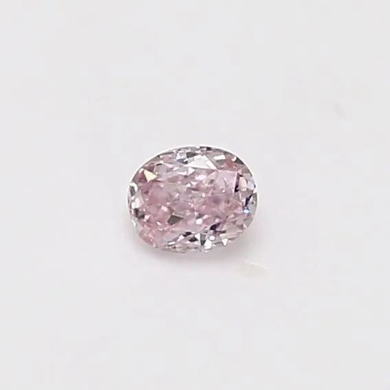 0.18 Carat Oval Fancy Pink SI2 Natural Diamond