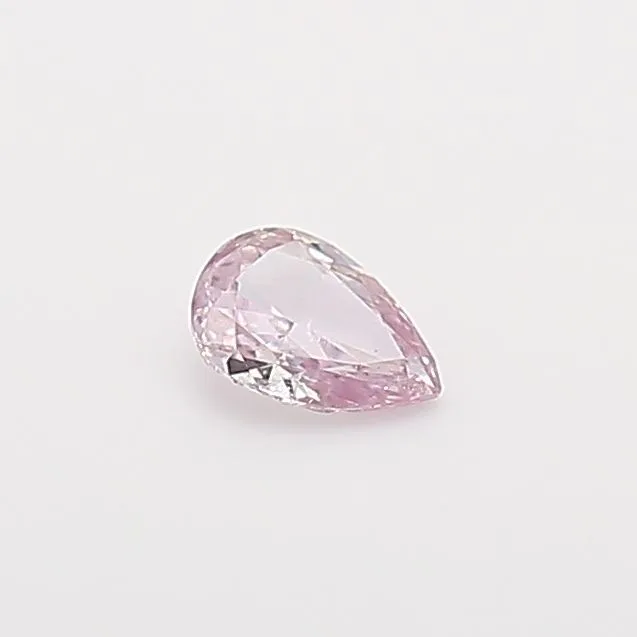 0.1 Carat Pear Fancy Pink Natural Diamond