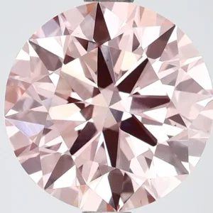 2.5 Carat Round Fancy Intense Pink VS2 Lab Diamond