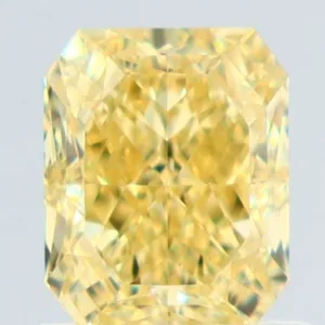 1.01 Carat Radiant Fancy Intense Yellow VS2 Natural Diamond