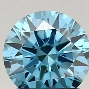 1.0 Carat Fancy Vivid Blue VVS2 ROUND Lab Diamond