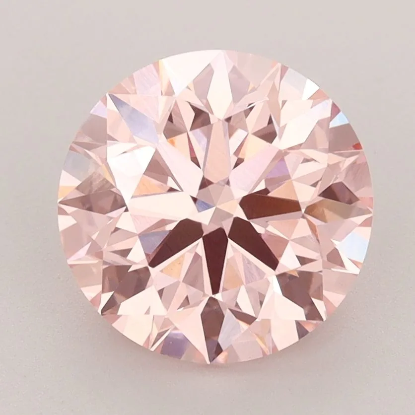 3.0 Carat Fancy Vivid Pink VS1 ROUND Lab Diamond