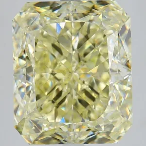 10.02 Carat Radiant Fancy Light Yellow VS1 Natural Diamond