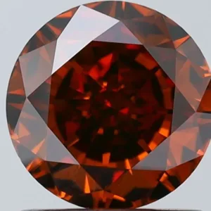 1.19 Carat Round Fancy Dark Orange Brown VS1 Natural Diamond