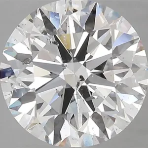 3.21 Carat Round D SI2 Natural Diamond